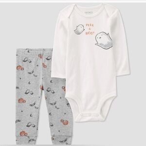 Carters Baby Two Piece Peek a Boo Halloween Set Size 3 M NWOT